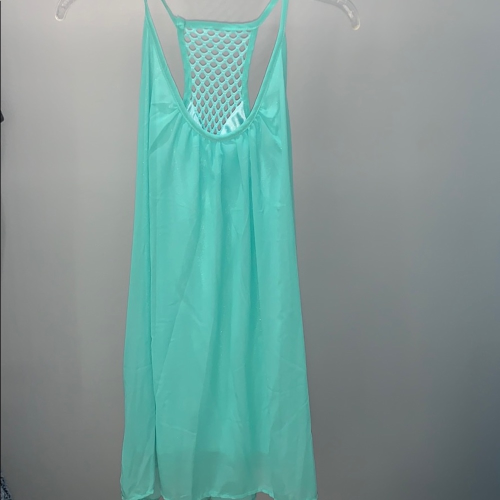 Light blue summer dress.